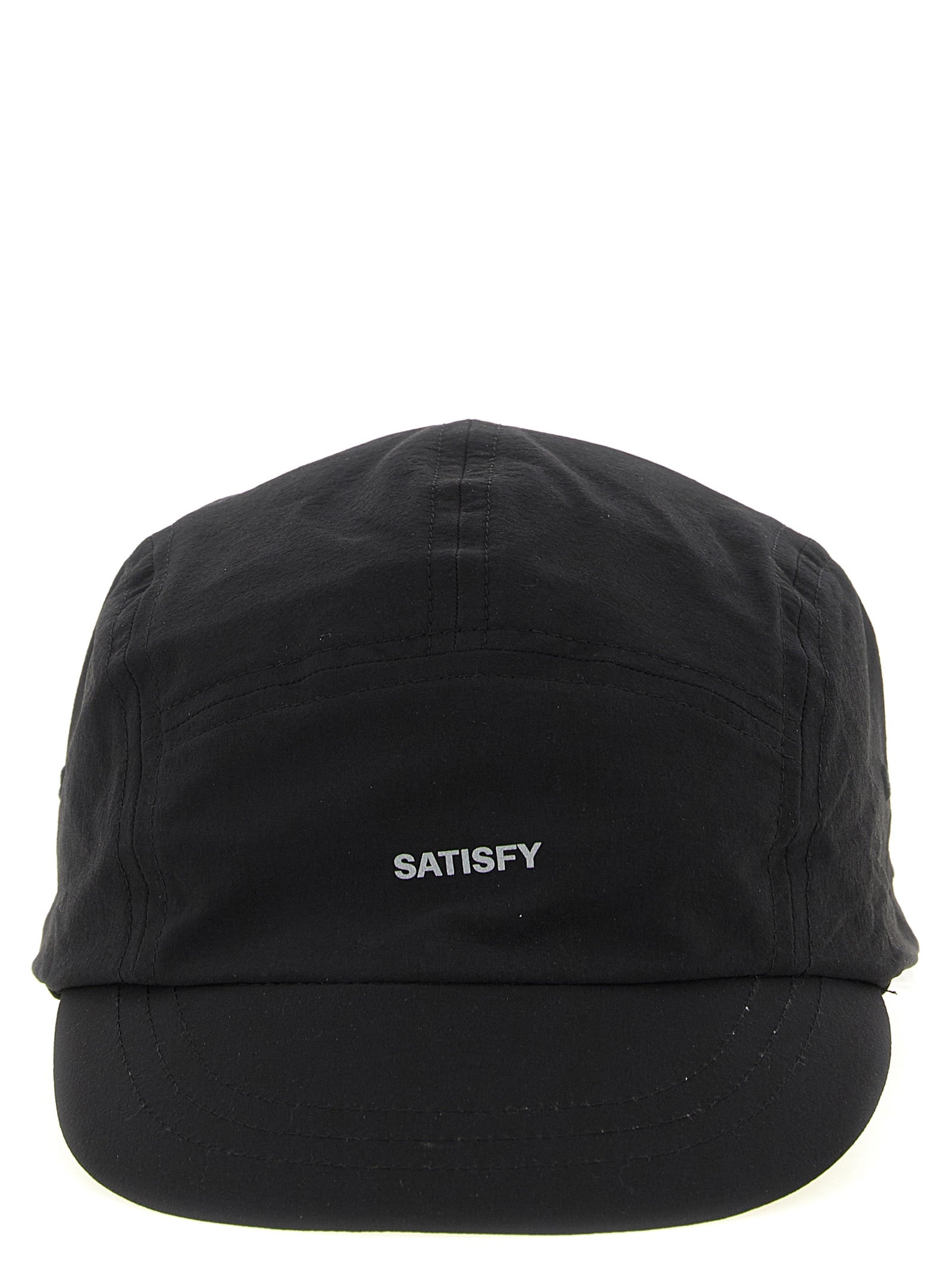 Satisfy Black Polyamide Baseball Cap