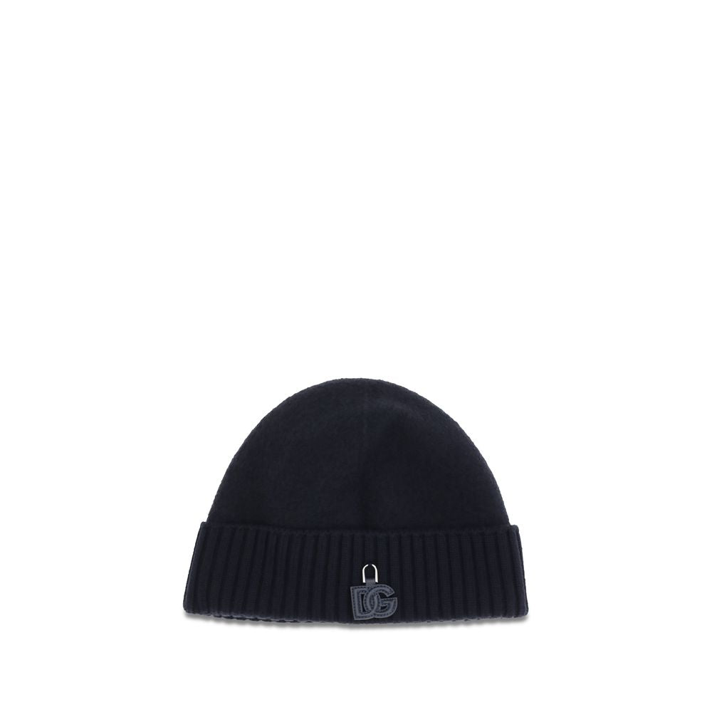 Dolce & Gabbana Black Wool Beanie