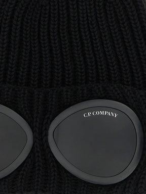 C.P. Company Black Wool Beanie