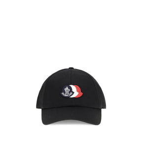 Moncler Black Cotton Baseball Cap