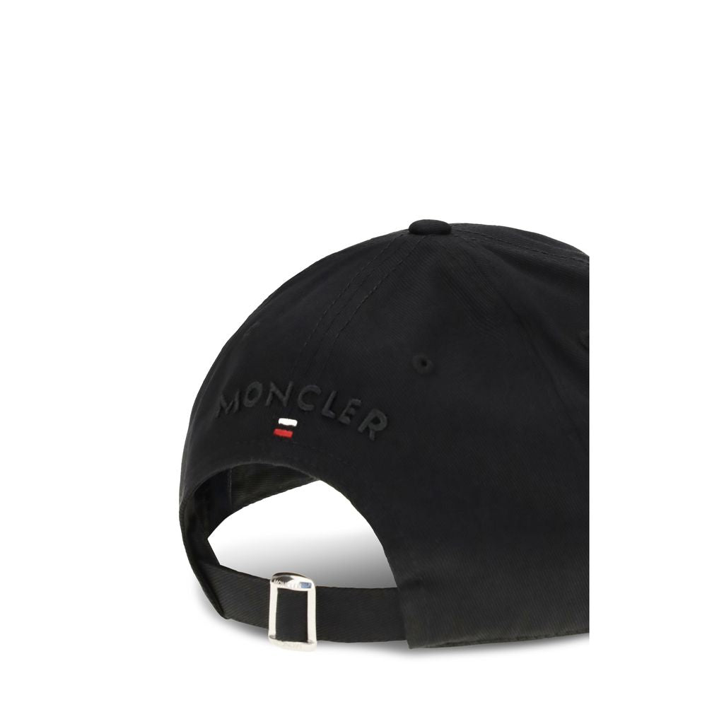 Moncler Black Cotton Baseball Cap