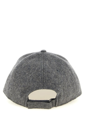 Ballantyne Gray Wool Baseball Cap