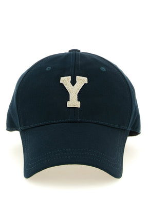 Saint Laurent Bicolor Cotton Baseball Cap