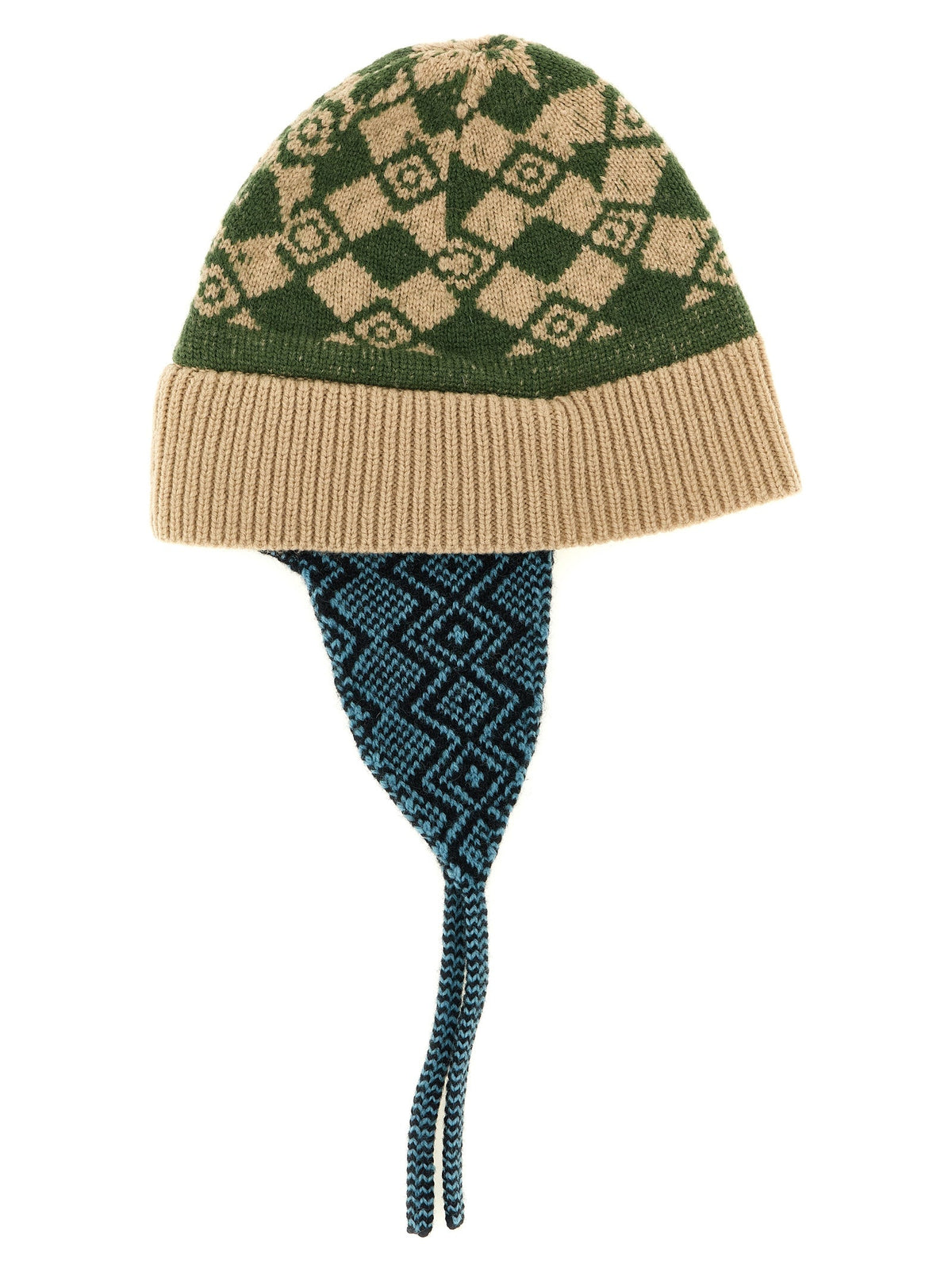 Dries Van Noten Multicolor Wool Earflap Hat