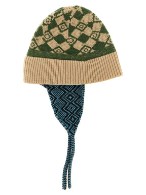 Dries Van Noten Multicolor Wool Earflap Hat