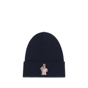 Moncler Grenoble Blue Wool Beanie