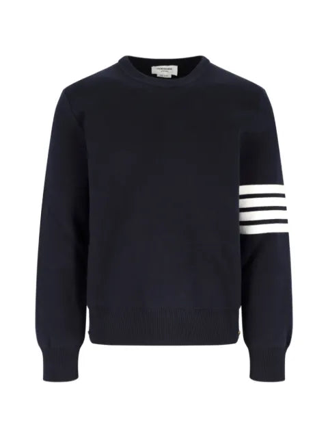 Thom Browne cotton crepe 4-bar pullover