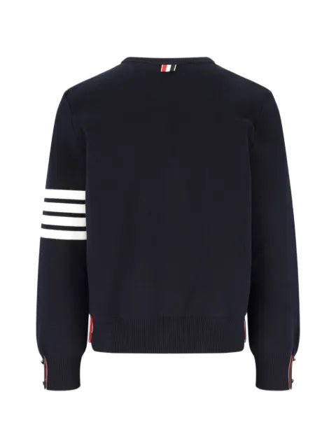 Thom Browne cotton crepe 4-bar pullover