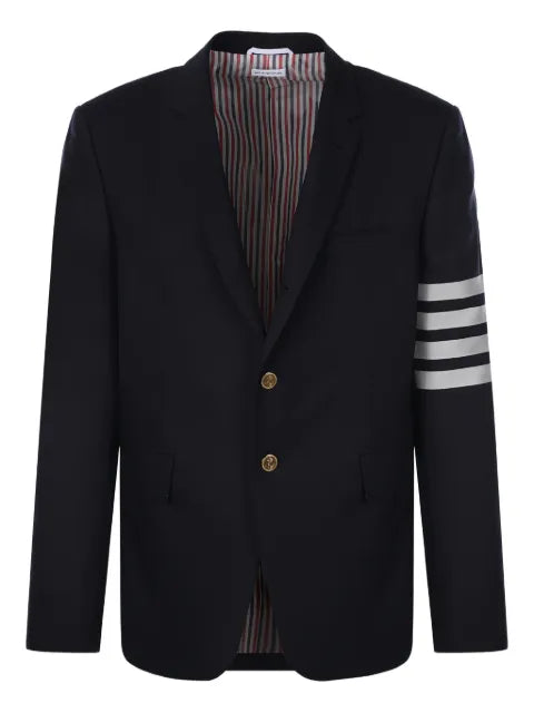 Thom Browne plain weave 4-Bar high armhole sportcoat