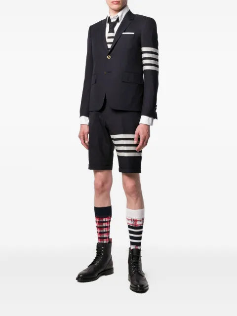 Thom Browne plain weave 4-Bar high armhole sportcoat