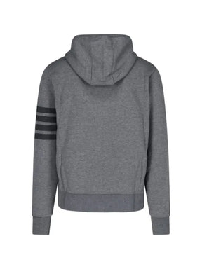 Thom Browne classic Loopback 4-Bar zip-up hoodie