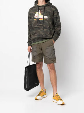 Mostly Heard Rarely Seen 8-Bit Sail-print cotton hoodie