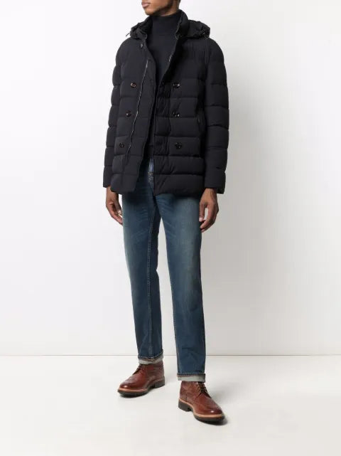 Moorer double-breasted style padded jacket