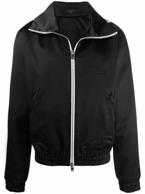 AMIRI zip-up satin track jacket