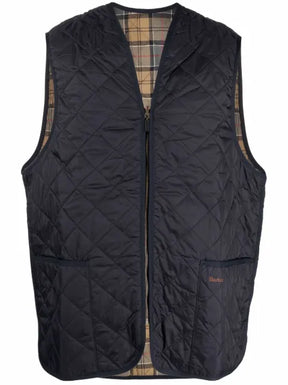 Barbour quilted nylon zip-in liner