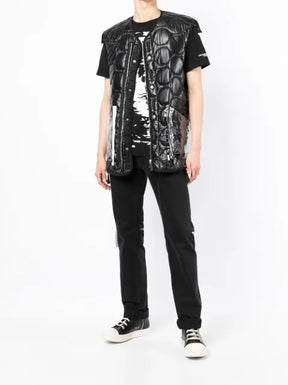 Takahiromiyashita The Soloist quilted transparent pocket gilet