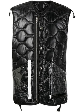 Takahiromiyashita The Soloist quilted transparent pocket gilet