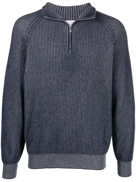 Brunello Cucinelli ribbed-knit cashmere jumper