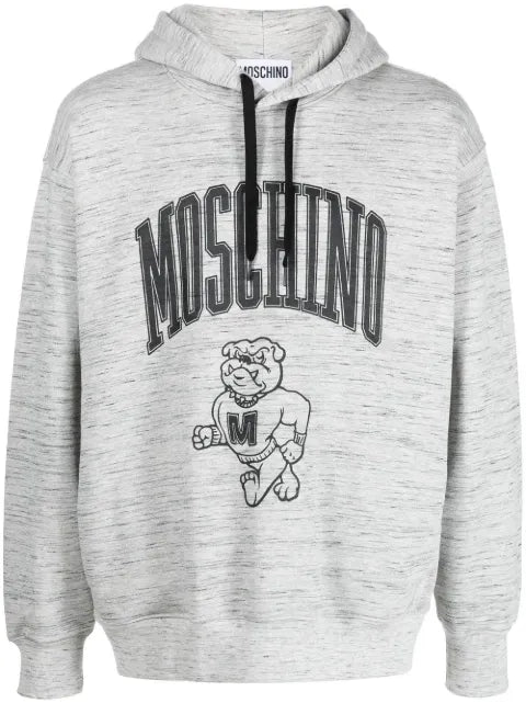Moschino logo drawstring hoodie