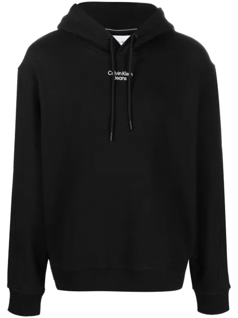 Calvin Klein Jeans logo-print drawstring hoodie