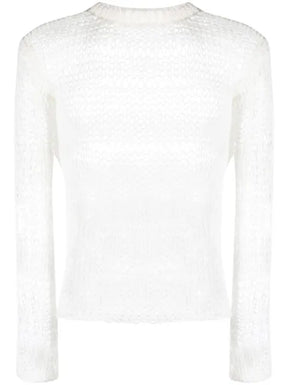 HELIOT EMIL open-knit crew-neck jumper