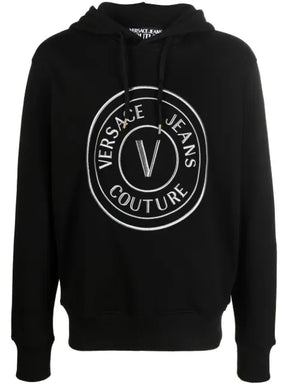 Versace Jeans Couture logo drawstring hoodie