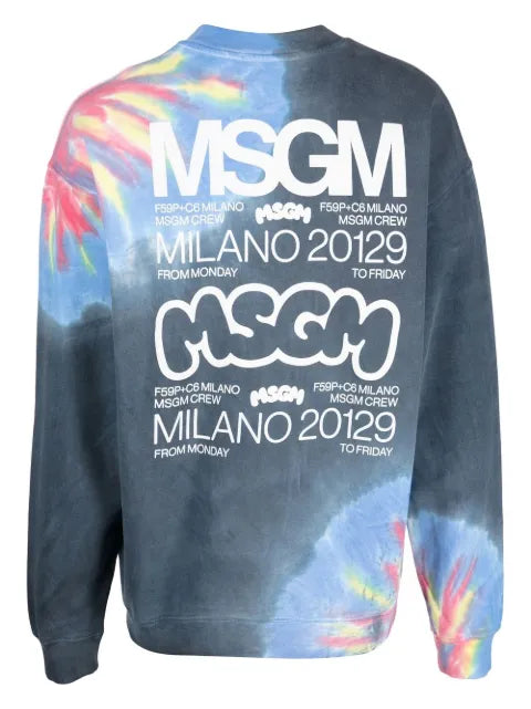MSGM Sweatshirt with tie-dye pattern