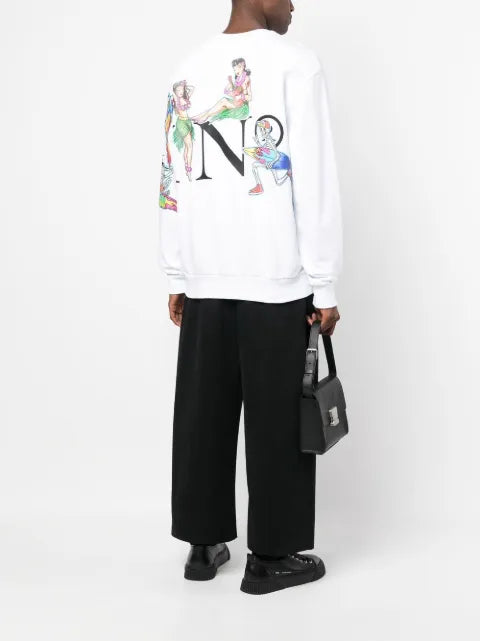 Philipp Plein logo-print crew neck sweatshirt