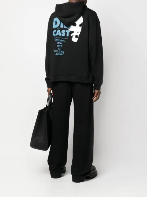 Raf Simons text-print hoodie