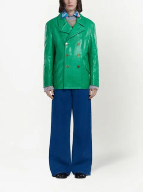 Marni double-breasted leather jacket