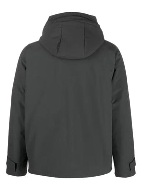 GR10K hooded padded bomber jacket