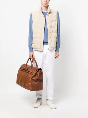 Brunello Cucinelli cashmere sweater with a round neck