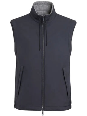 Zegna reversible zip-up vest