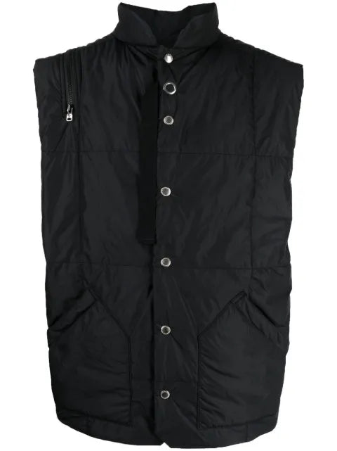 Takahiromiyashita The Soloist zip-detail padded gilet jacket