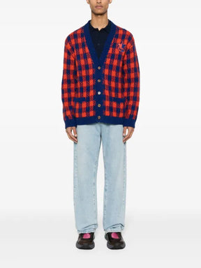 Gucci Interlocking GG gingham wool cardigan