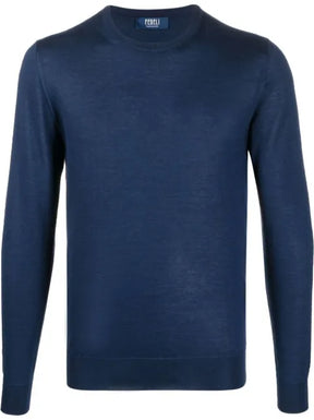 Fedeli ribbed crew neck jumper
