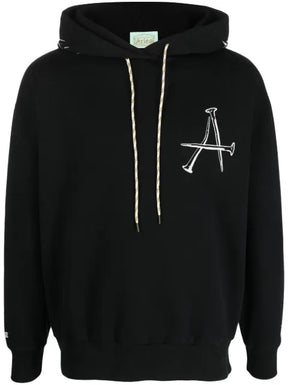 Aries graphic print drawstring hoodie
