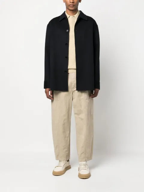 Jil Sander long-sleeve cashmere shirt jacket