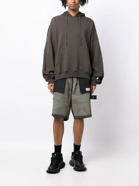 Mostly Heard Rarely Seen cable-knit cotton hoodie