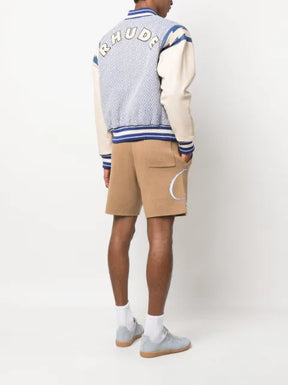 RHUDE diamond-jacquard baseball jacket