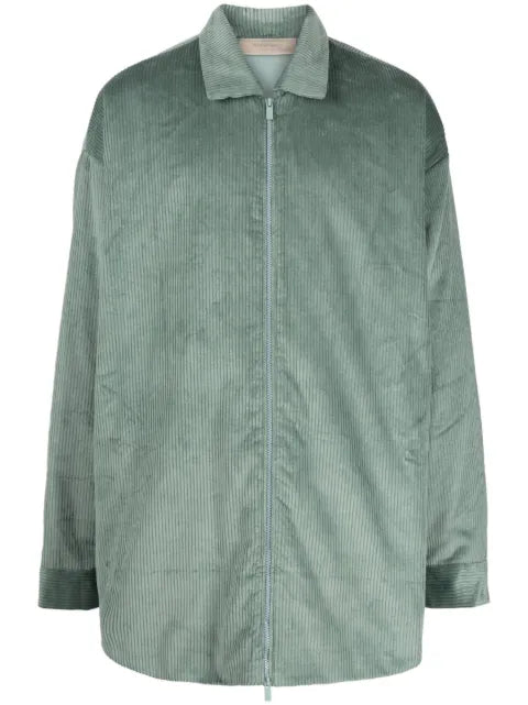 FEAR OF GOD ESSENTIALS corduroy zip-up shirt jacket