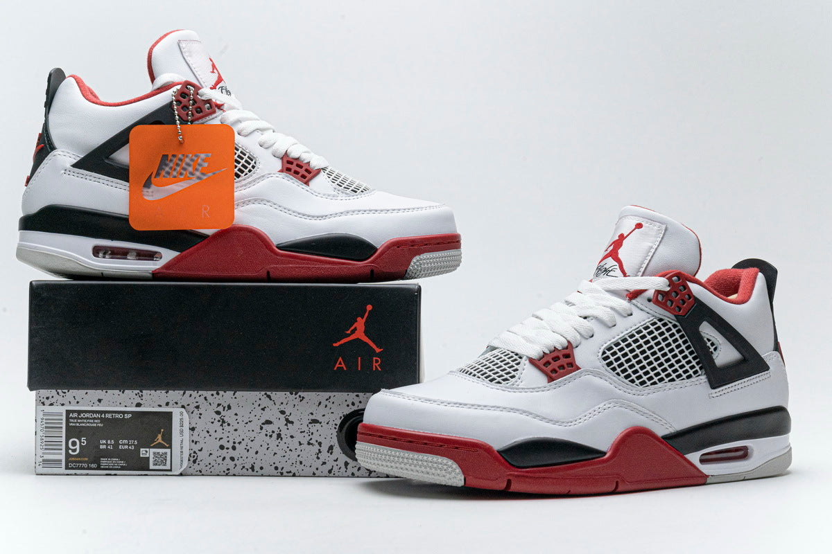 Nike Air Jordan 4 Retro Fire Red Reps Sneakers 2020 DC7770-160 2