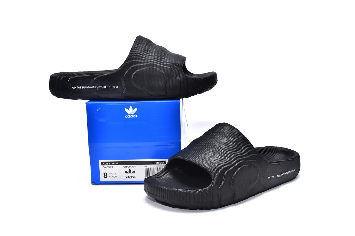 Adidas Adilette 22 Slides Carbon Reps Sneaker GX6949 2