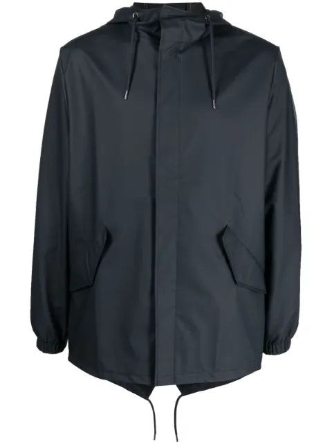 Rains drawstring-hood parka jacket