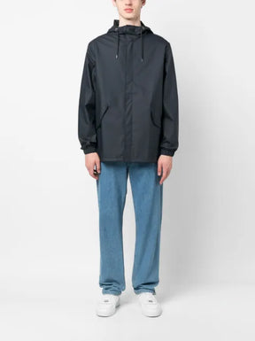 Rains drawstring-hood parka jacket