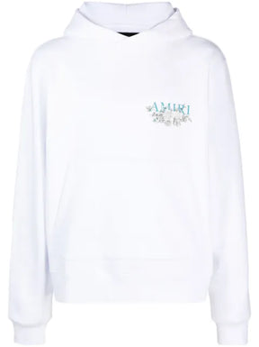 AMIRI logo-print cotton hoodie