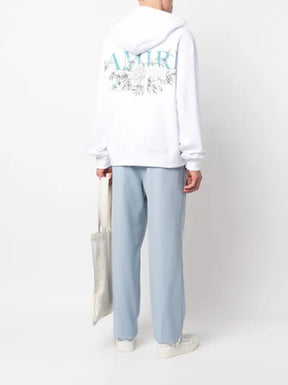 AMIRI logo-print cotton hoodie
