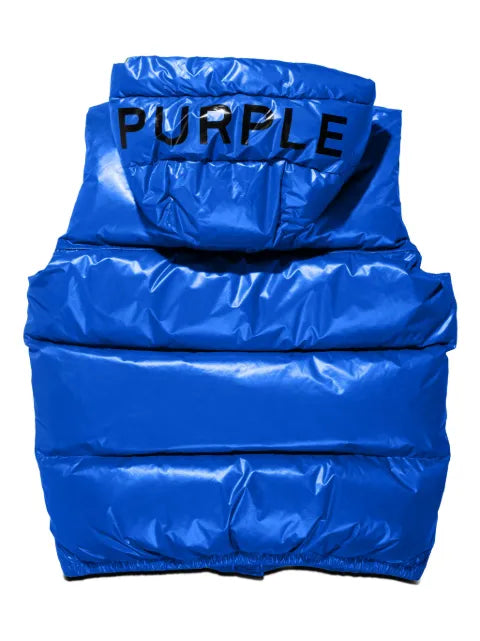 Purple Brand logo-print padded gilet