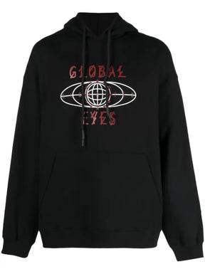 44 LABEL GROUP graphic-print cotton hoodie