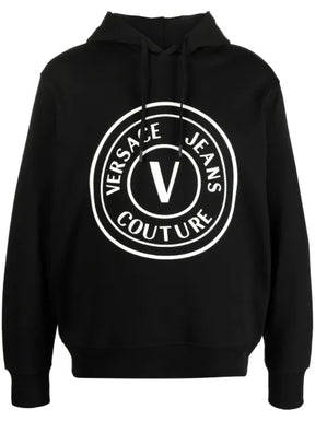 Versace Jeans Couture logo-print cotton hoodie